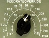 Switch for feed rate percentage Switch for feed rate percentage