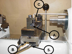 Double Tool Cross Slide Locked