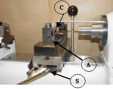 Double Tool Cross Slide Locked